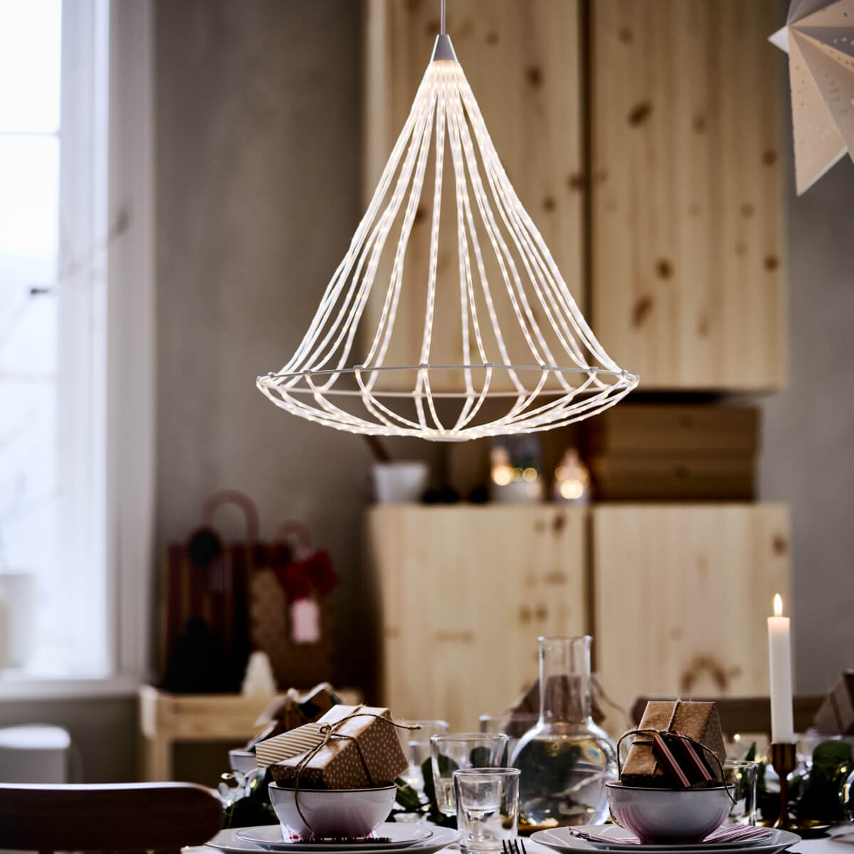 IKEA Christmas Collection 2025: Traditional Decor with a Modern Twist 7 strala-chandelier-ikea-christmas-collection-2025-nordroom