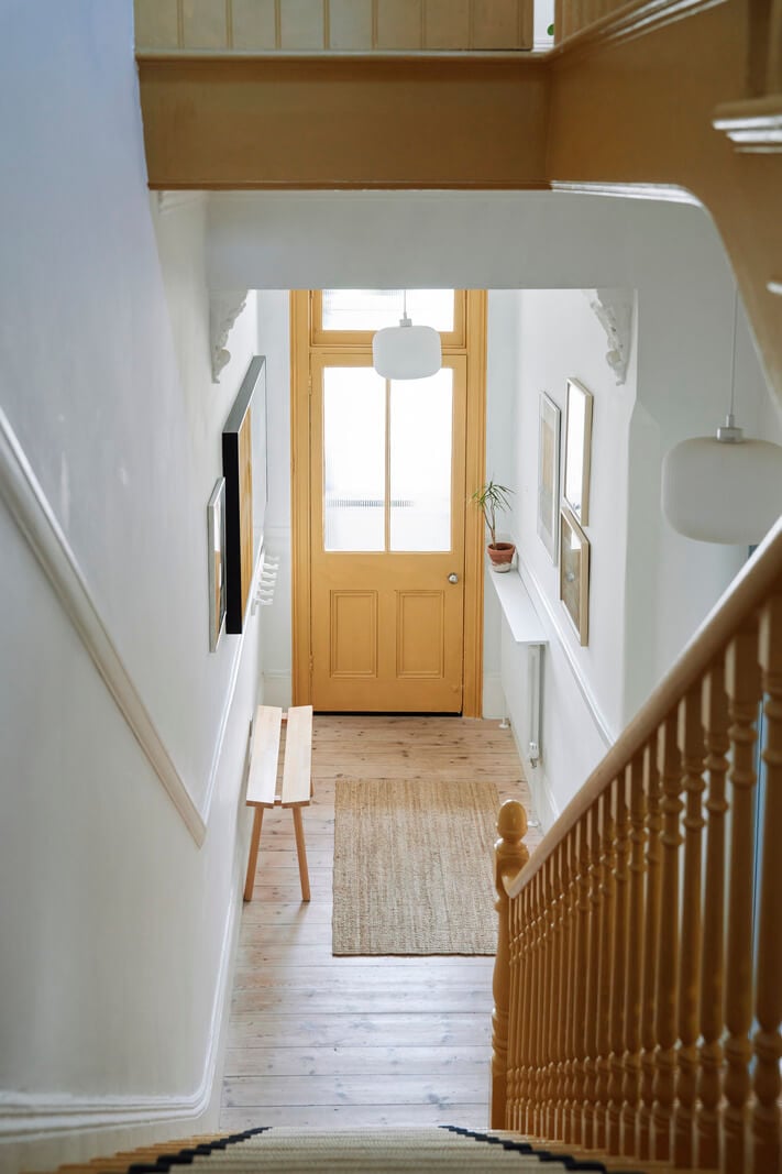 Colorful Rooms and a Modern Kitchen in a Spacious Family Home 25 yellow front door Colorful Rooms and a Modern Kitchen in a Spacious Family Home