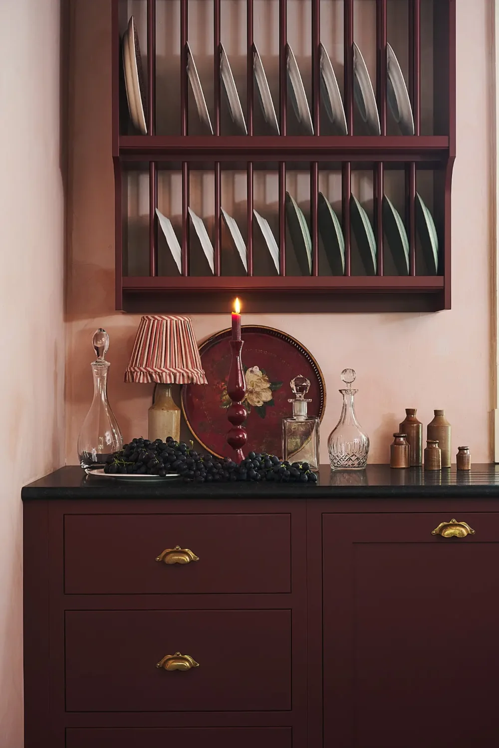 A Deep Red deVOL Kitchen with Vintage Elements in a Victorian Home 12 12.TheRealShakerKitchen deVOL LOW RES A Deep Red deVOL Kitchen with Vintage Elements in a Victorian Home
