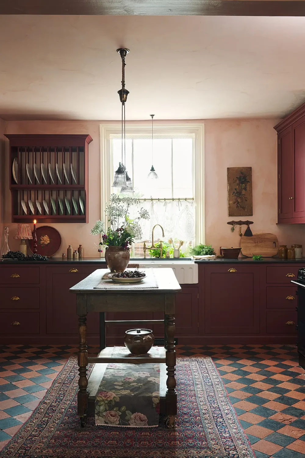 A Deep Red deVOL Kitchen with Vintage Elements in a Victorian Home 3 5.TheRealShakerKitchen deVOL LOW RES A Deep Red deVOL Kitchen with Vintage Elements in a Victorian Home