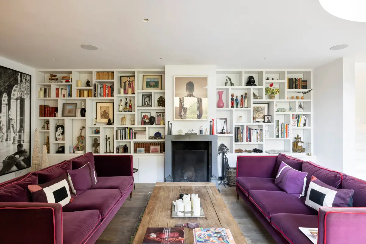7 Contemporary Interiors and Bold Colors in a London Villa