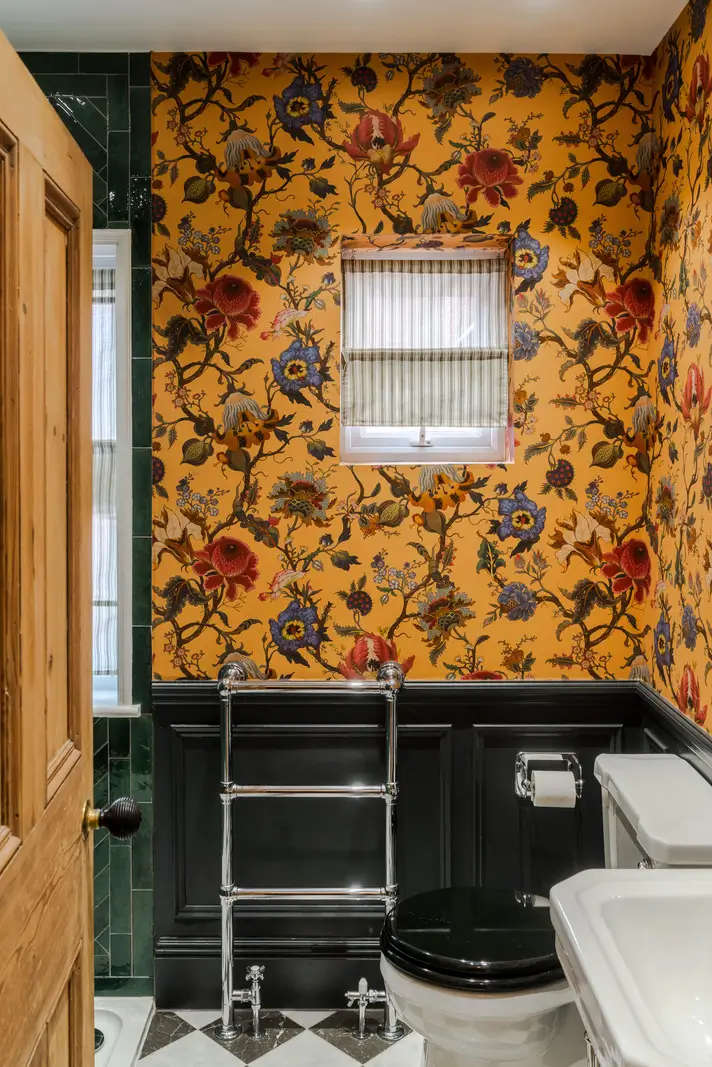 50 Bathroom Wallpaper Ideas Adding Color, Style, and Expression 62 bathroom yellow house of hackney wallpaper