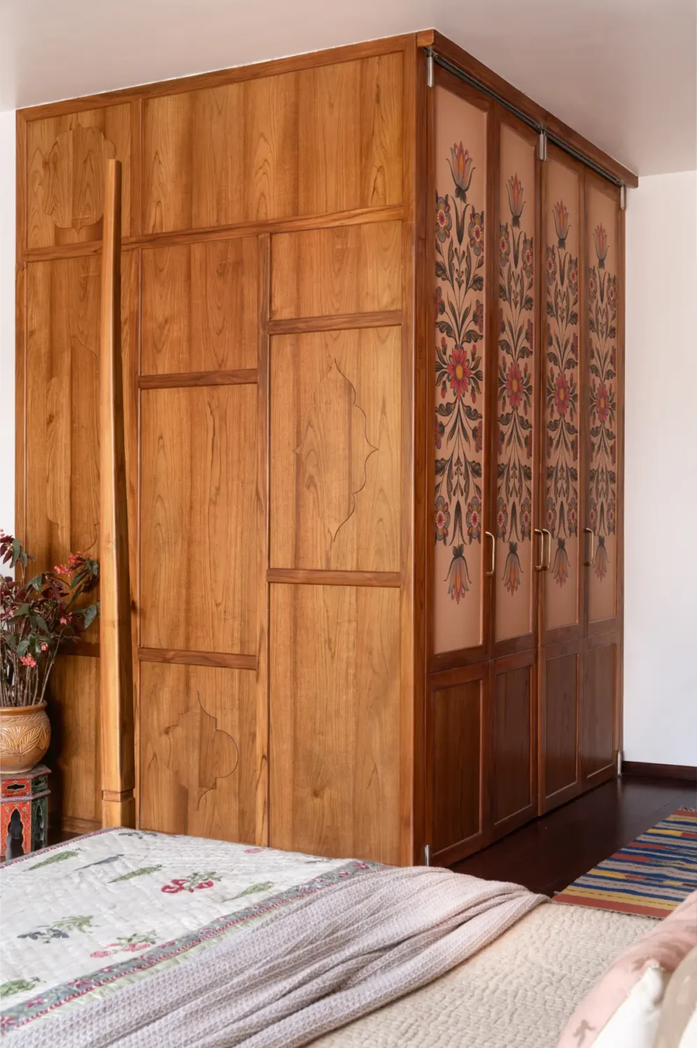 Best of 2025: Bedrooms 2 bedroom built-in wardrobes floral pattern doors
