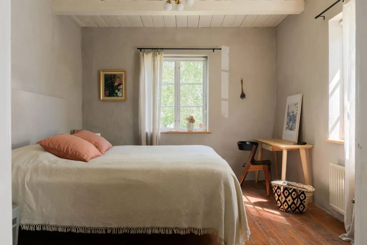 Historic Character and a deVOL Kitchen in a Swedish Country House 22 bedroom warm wooden floor