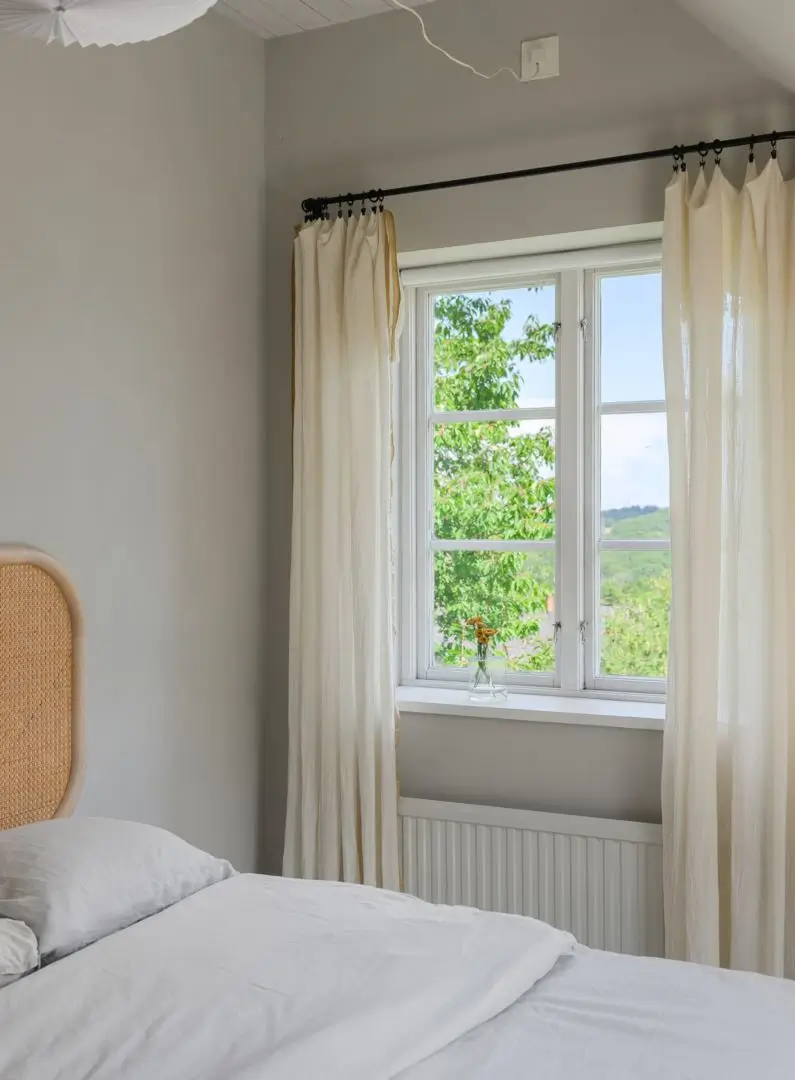Historic Character and a deVOL Kitchen in a Swedish Country House 37 bedroom window view