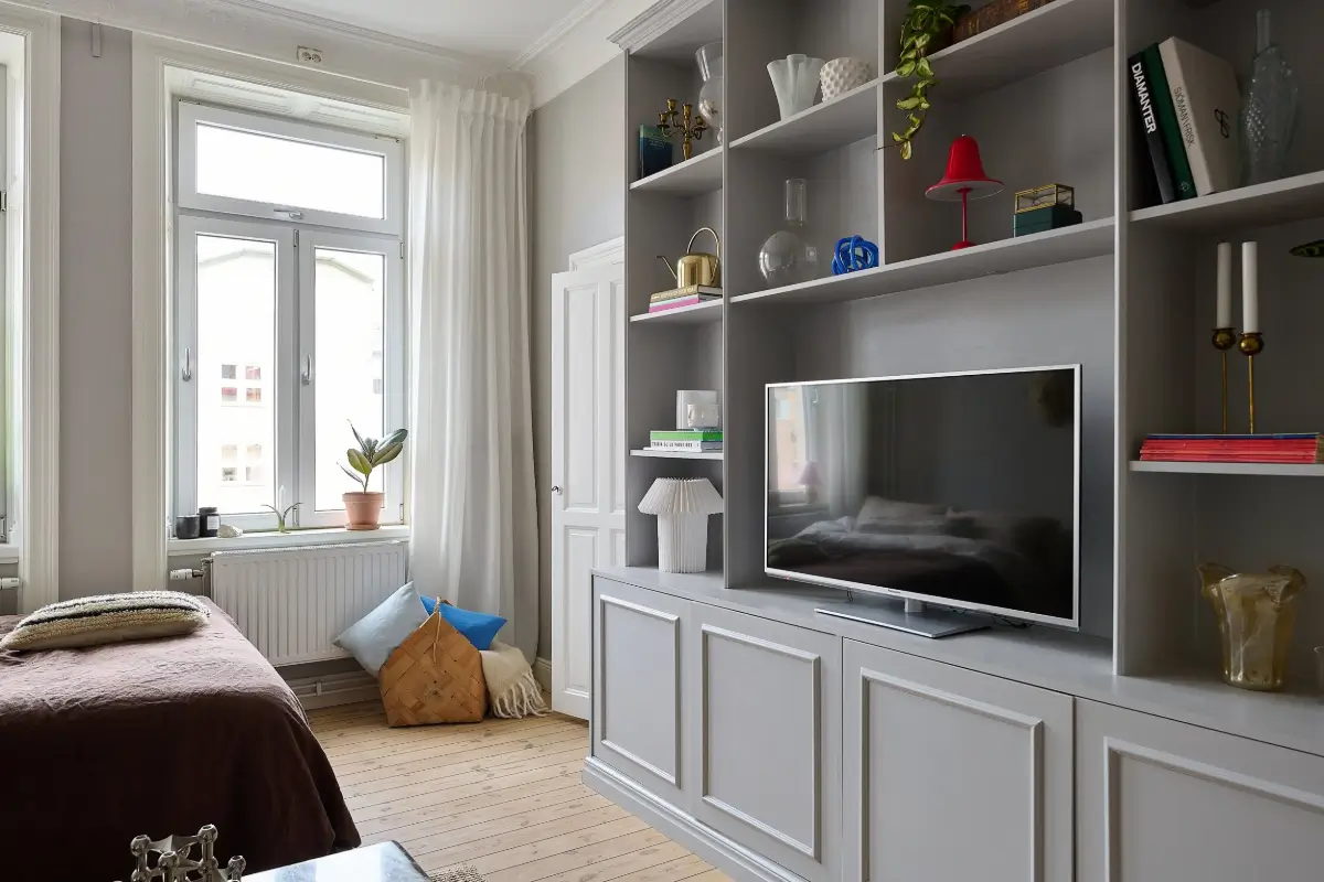 A Classic Stockholm Family Apartment with a Separate Studio 37 built-in cabinets