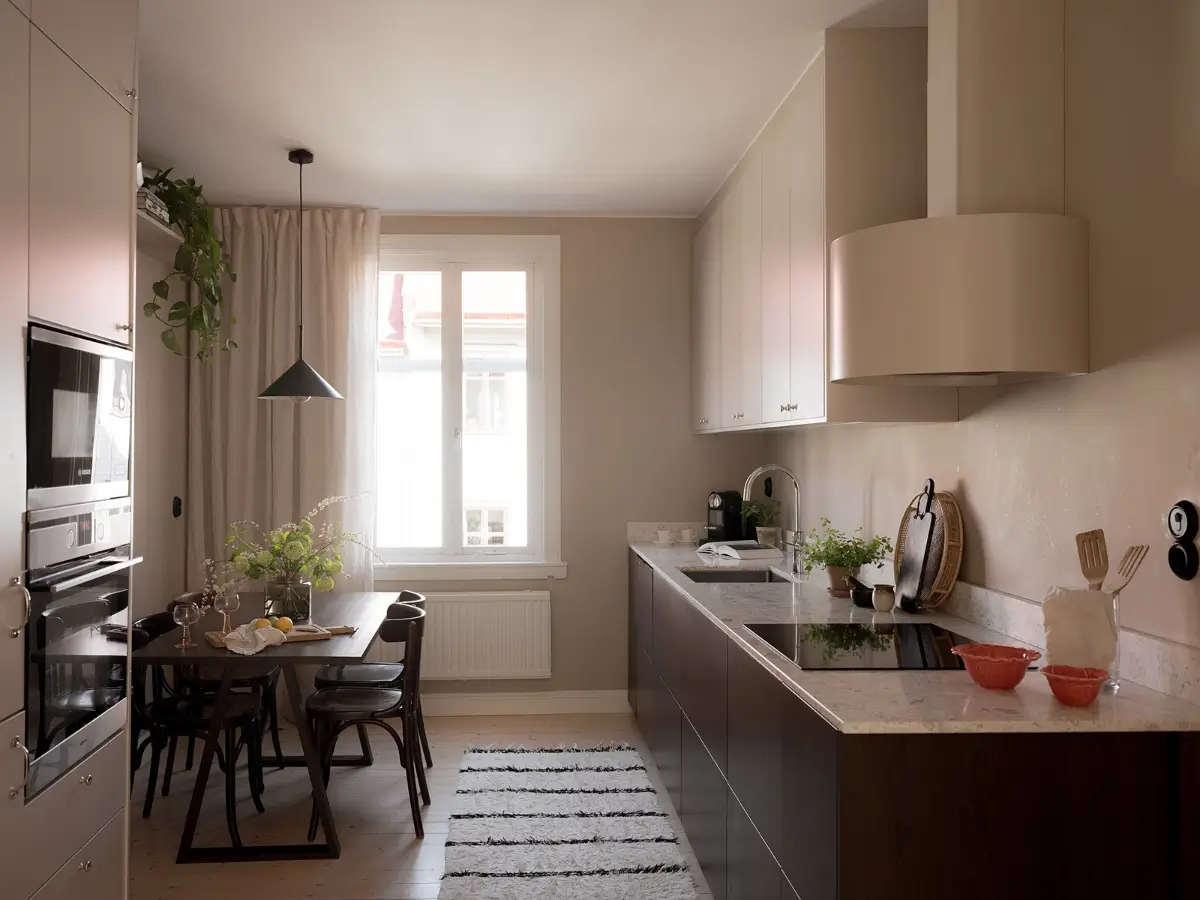 Neutral Shades and Period Elements in a Scandi Apartment 17 contemporary scandinavian kitchen