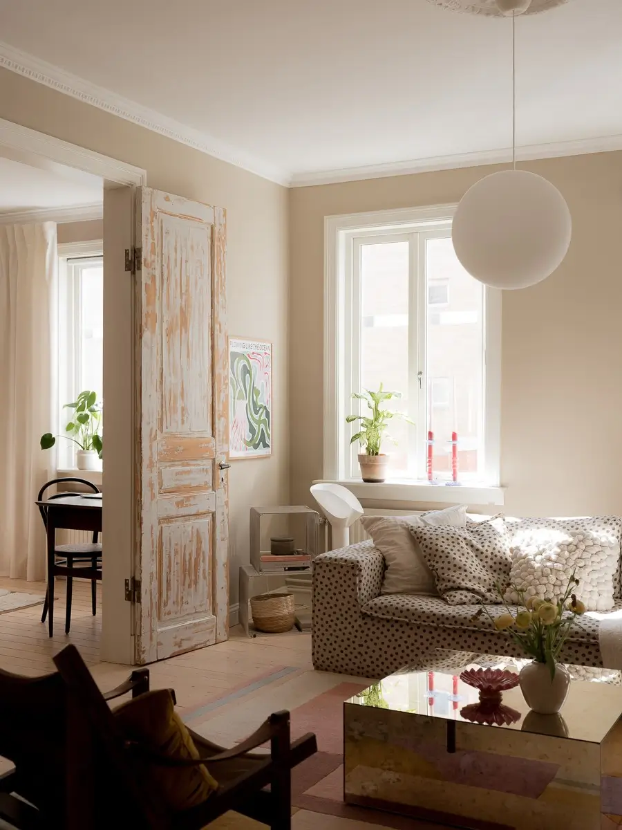 Best of 2025: Living Rooms 67 dark beige living room wooden doors