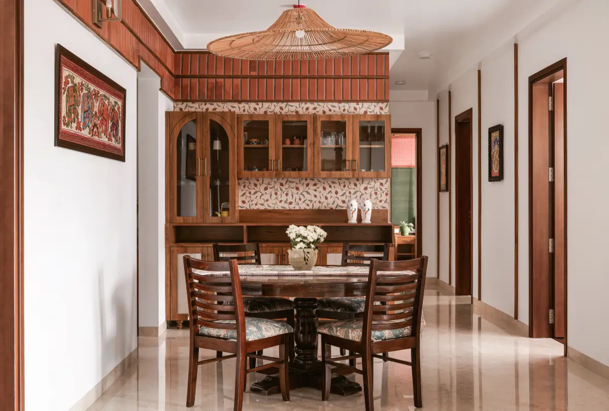 A South Indian Family Home Where Heritage Meets Bold Color Choices 5 dining room