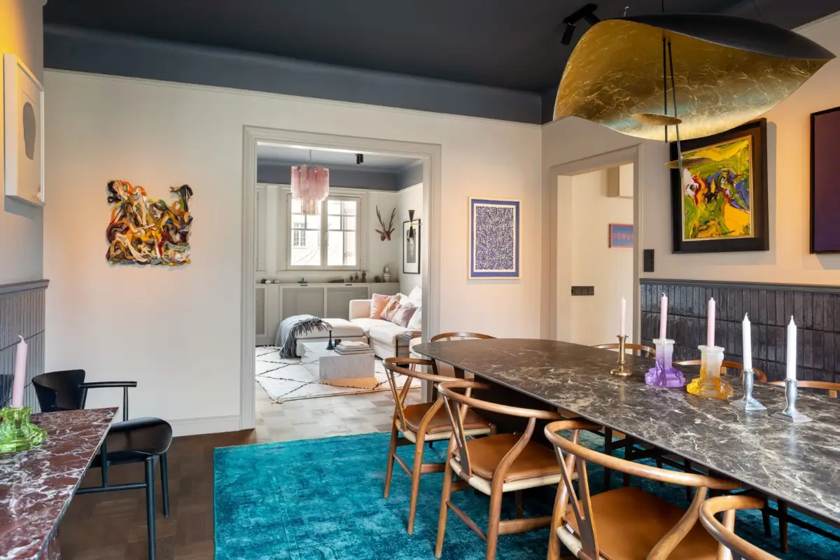 A Harmonious Color Palette in a Luxurious Stockholm Duplex Apartment 5 c