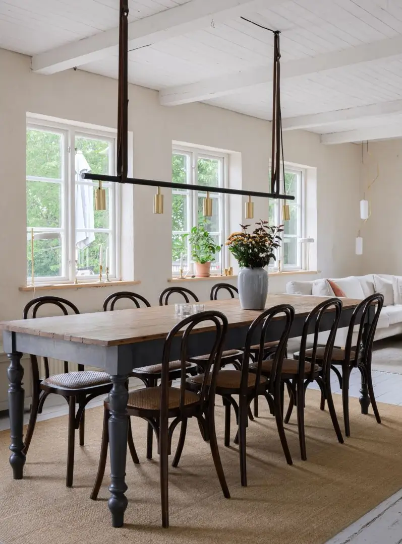 Historic Character and a deVOL Kitchen in a Swedish Country House 2 dining table
