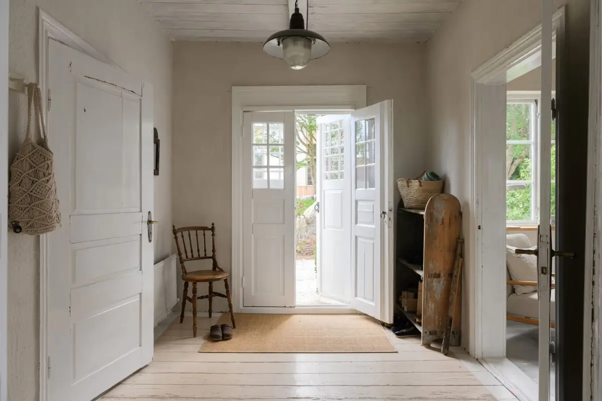 Historic Character and a deVOL Kitchen in a Swedish Country House 21 double front door