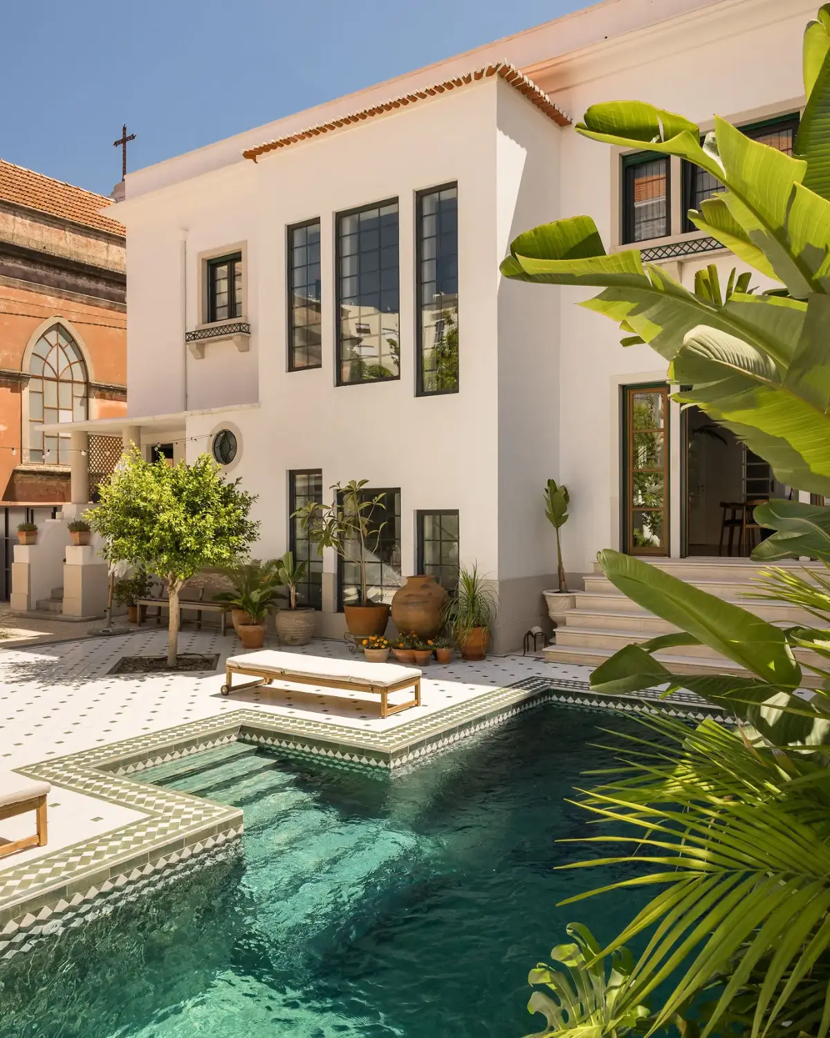 Best of 2025: Balconies and Gardens 36 garden with pool tilework portugal nordroom