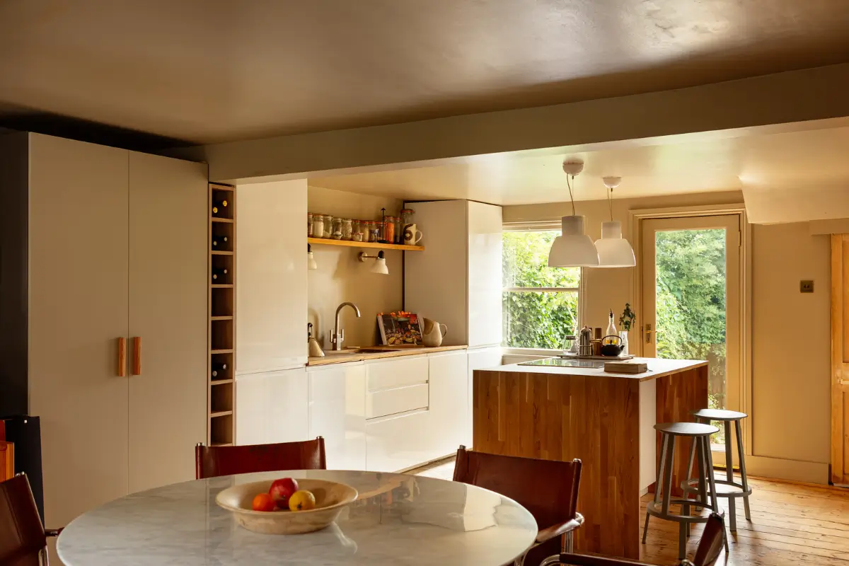kitchen in basement room