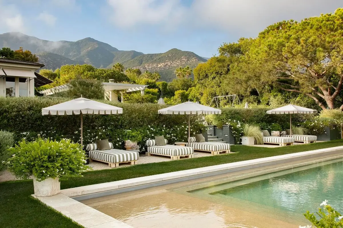 Adam Levine and Behati Prinsloo's Montecito Estate is For Sale 40 lounge beds Adam Levine and Behati Prinsloo's Montecito Estate is For Sale