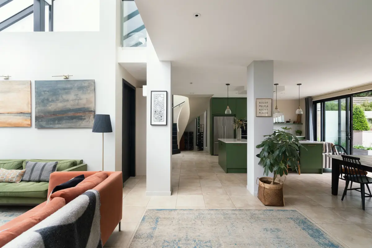 Contemporary Open-Plan Living Spaces in an English Victorian House 2 modern open-plan living space