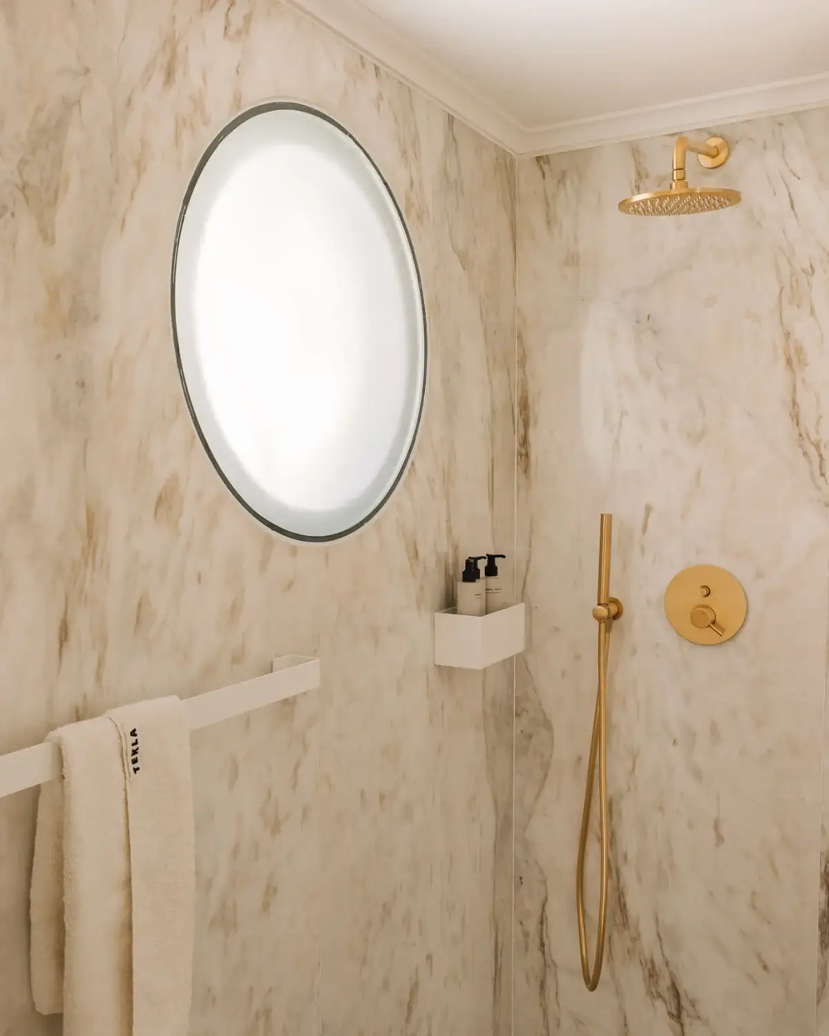 An Art Deco Villa with a Moroccan-Inspired Garden in Portugal 14 shower brass fittings