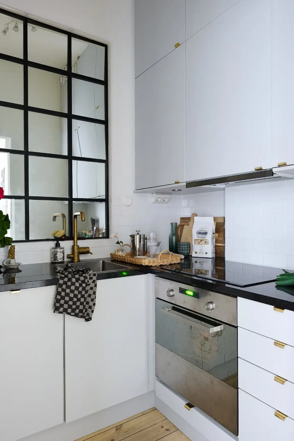 A Classic Stockholm Family Apartment with a Separate Studio 41 small white kitchen