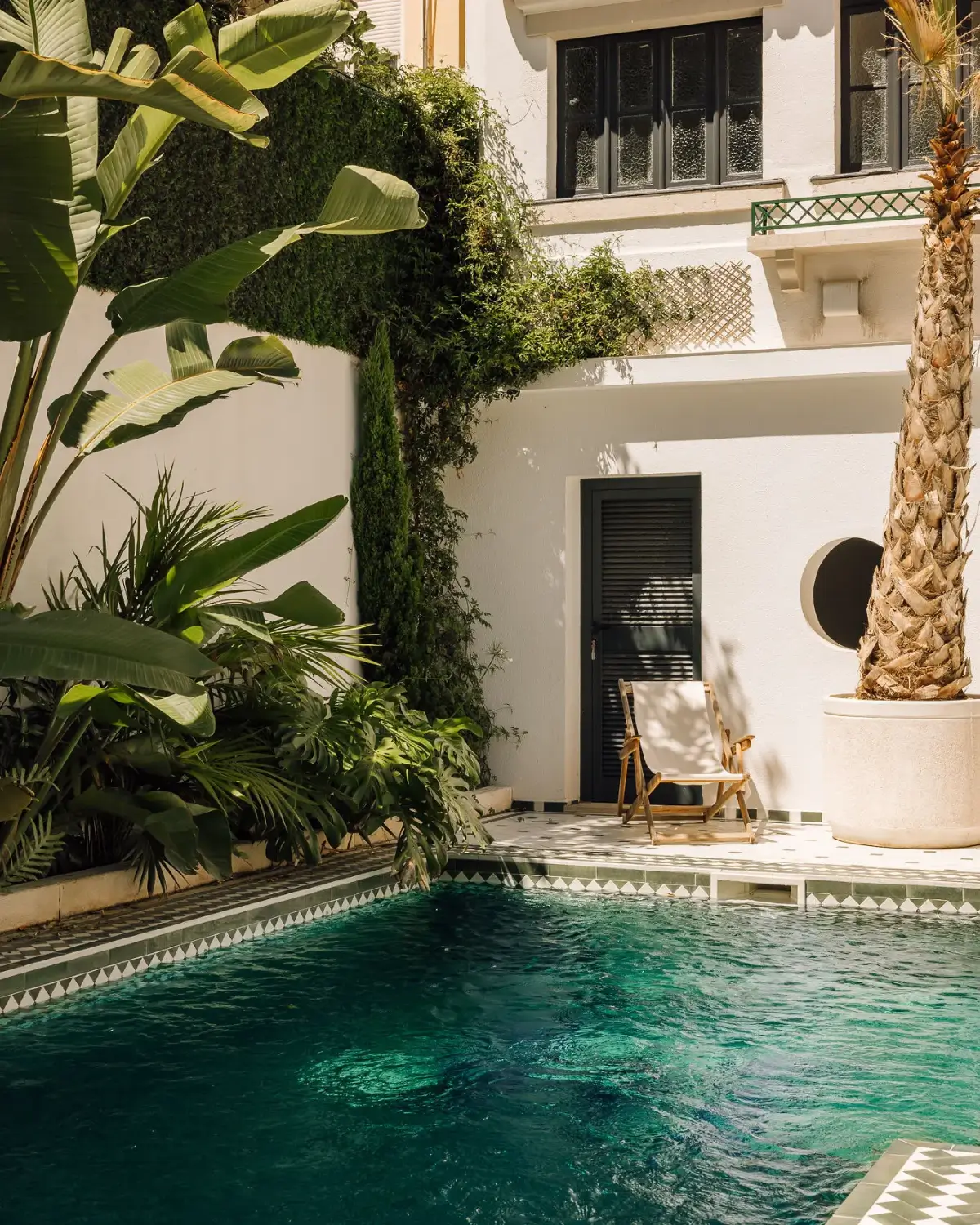 An Art Deco Villa with a Moroccan-Inspired Garden in Portugal 18 swimming pool house portugal