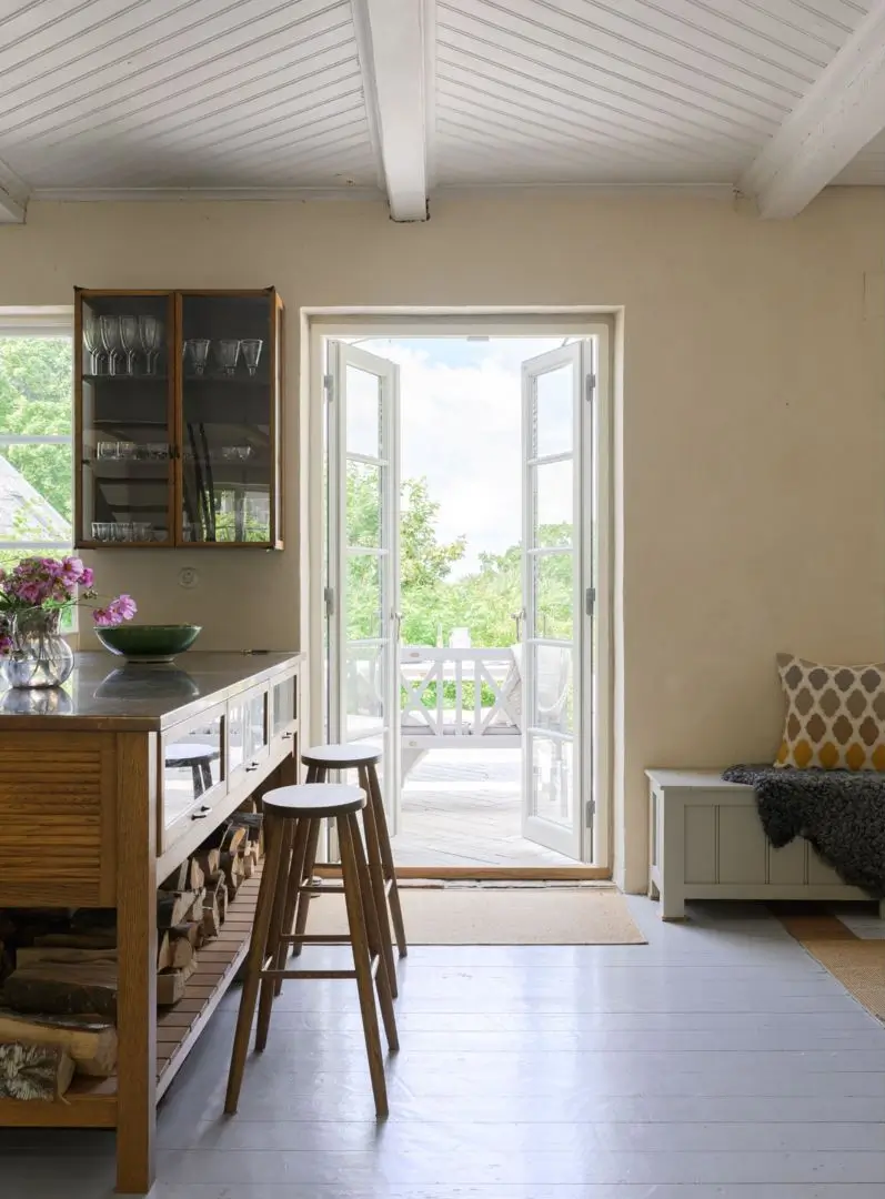Historic Character and a deVOL Kitchen in a Swedish Country House 11 terrace doors