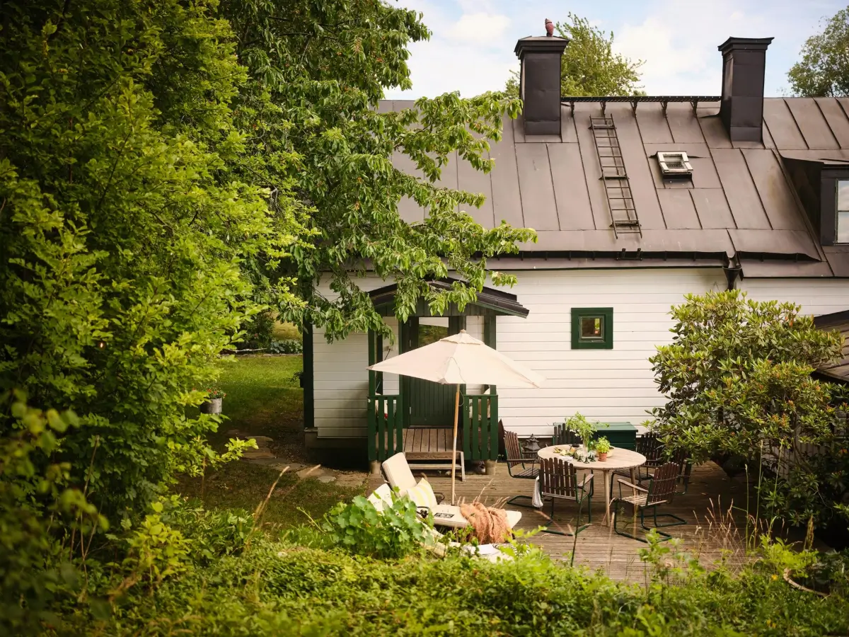 A Colorful Family Home in an Old Gardener's Cottage in Sweden 43 terrace