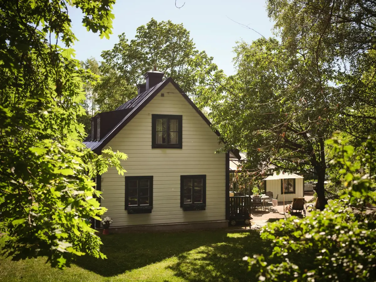 A Colorful Family Home in an Old Gardener's Cottage in Sweden 46 white swedish country house