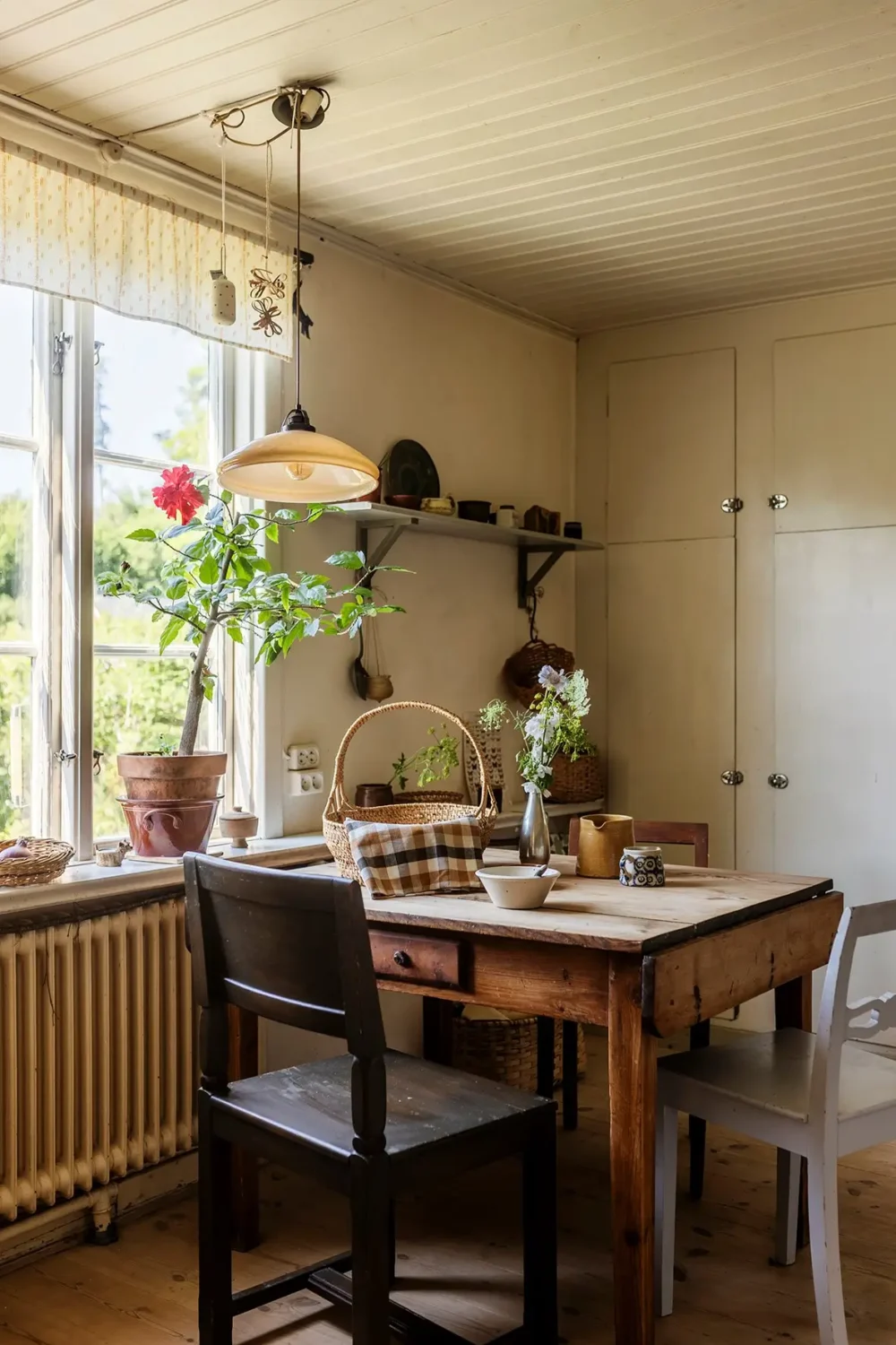 A Historic Lakeside Summer House in the Stockholm Archipelago 11 wooden kitchen table
