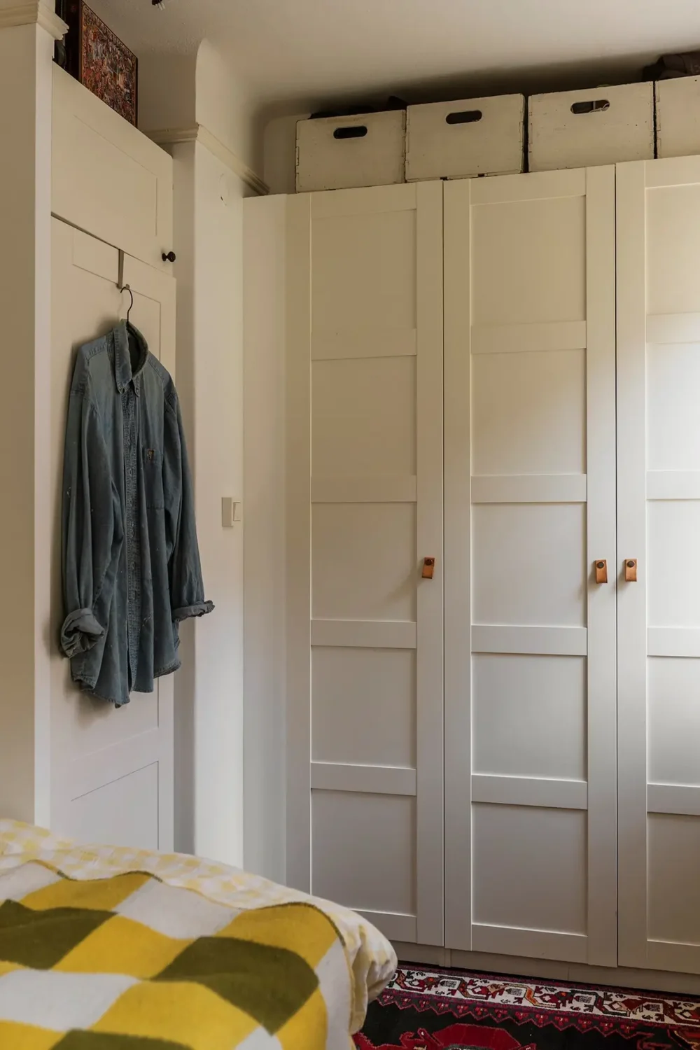 A Charming Swedish Courtyard Apartment Filled with Art 19 bedroom wardrobes