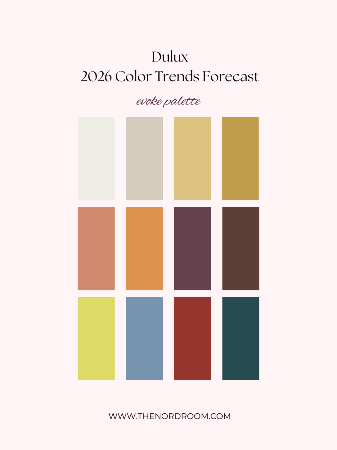 Dulux Color Trends 2026: Tenderness & Connection Through Color 28 evoke-palette-dulux-color-trends-2026-nordroom