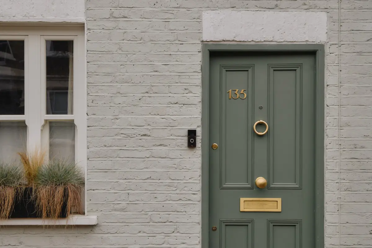 Modern Craftsmanship and Historic Charm in a London Home 29 front door