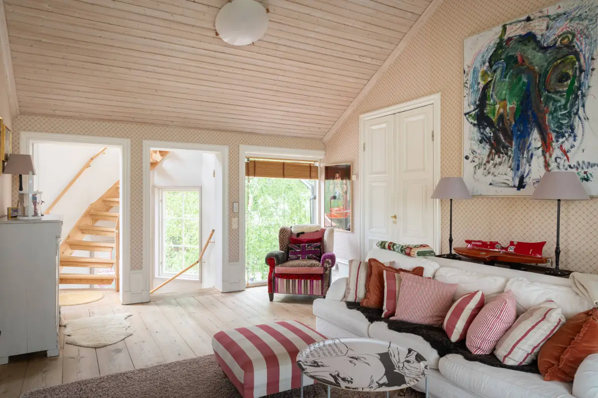 A Beautiful Swedish Villa with a Charming Tower Room 9 green-villa-tower-room-stockholm-Bengt-Wiberg-nordroom13
