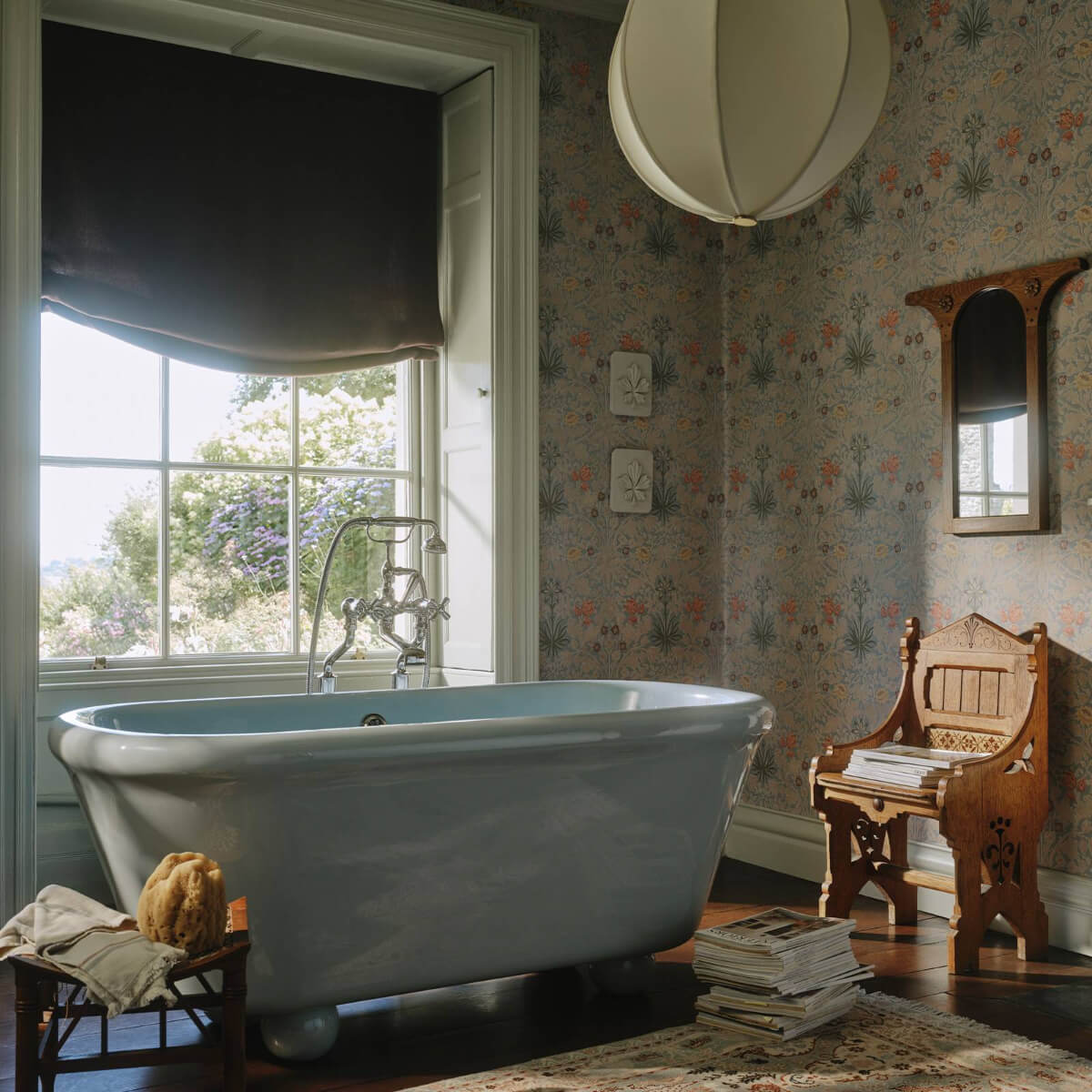 50 Bathroom Wallpaper Ideas Adding Color, Style, and Expression 29 nordroom-c-of-hackney-autum-winter25-collection-wp_hyacinth_byzantine
