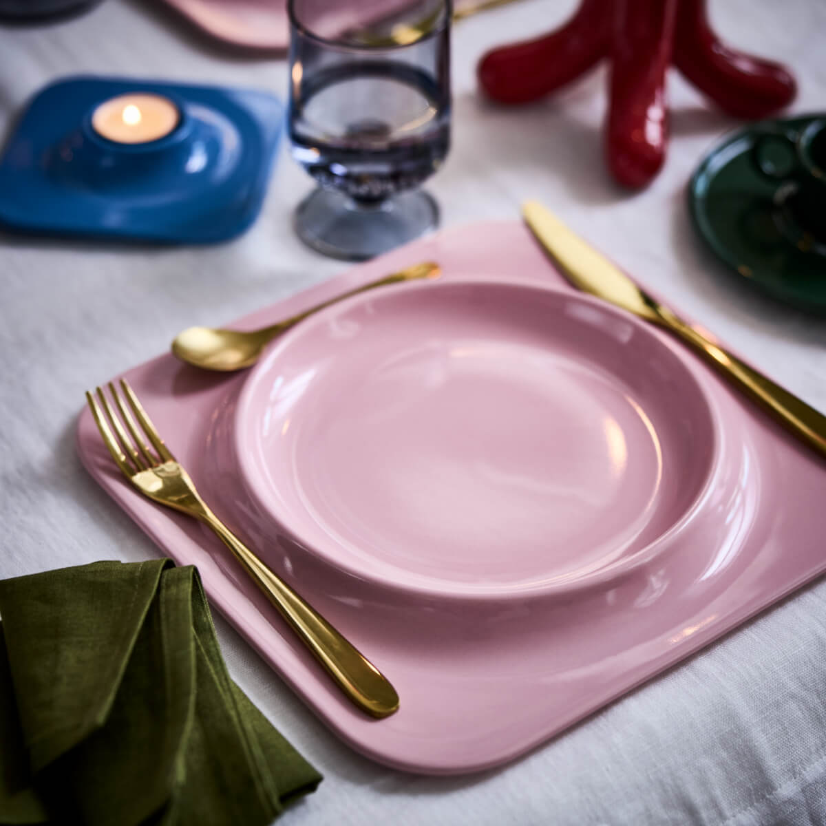 Gustaf Westman Collection for IKEA: Playful, Colorful and Festive 7 pink-plate-brass-gustaf-westman-ikea-vinterfint-collection-tableware-home-decor-nordroom.jpg