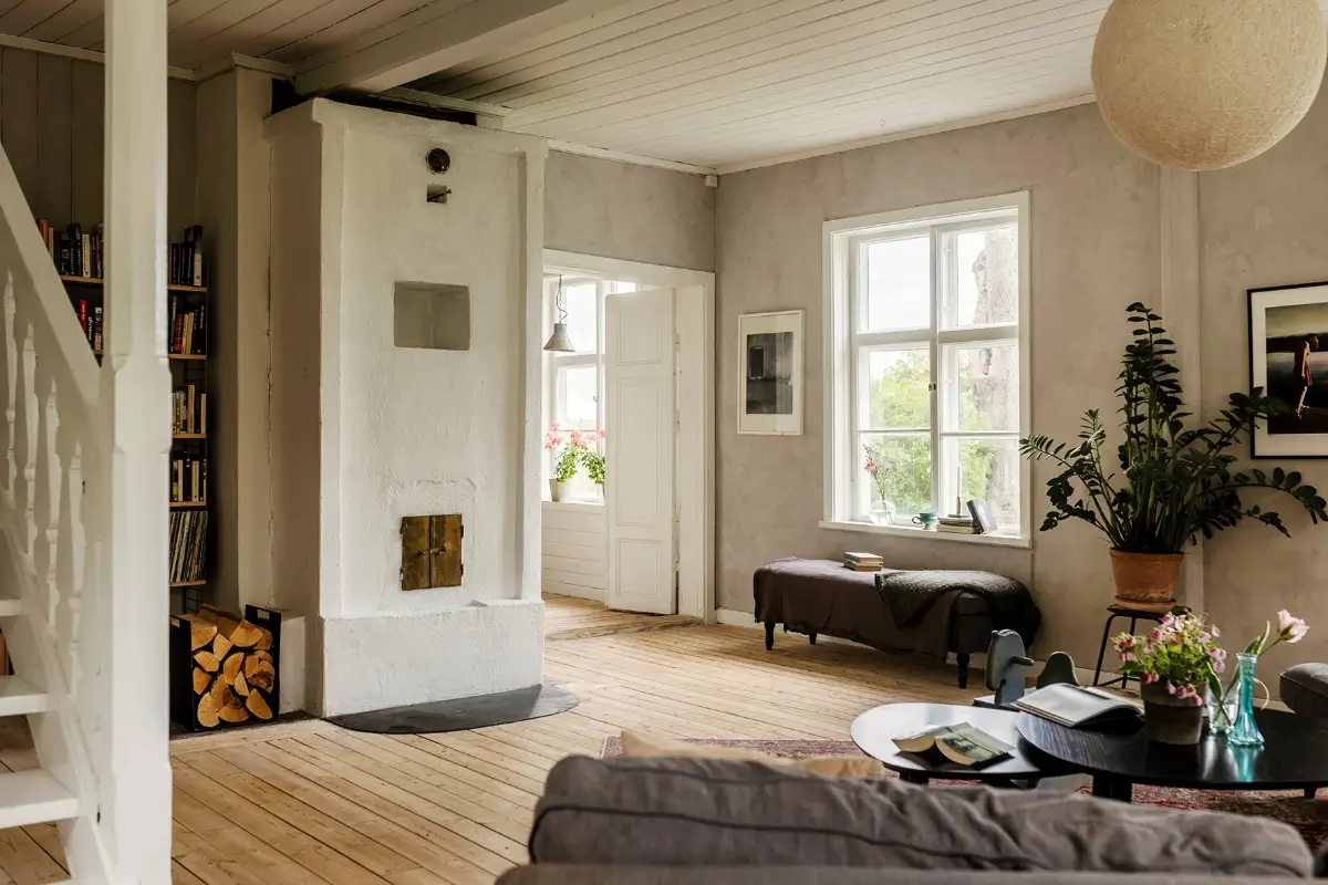 A Cozy Family Home in a Renovated 19th Century School Building 17 school-conversion-sweden-nordroom26