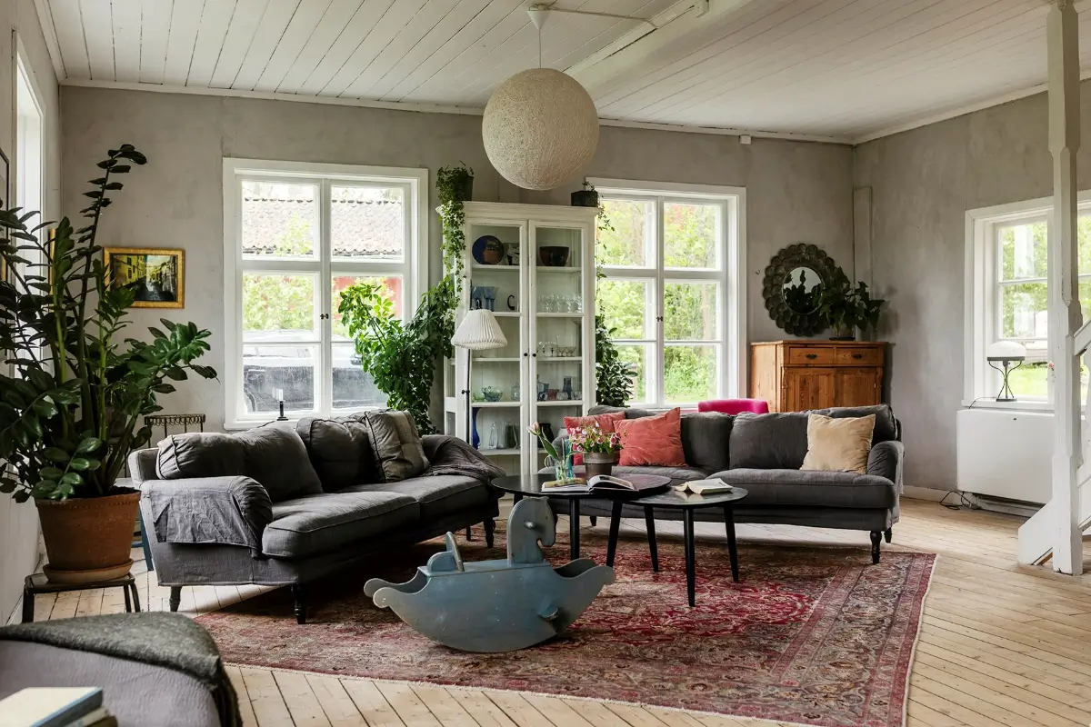A Cozy Family Home in a Renovated 19th Century School Building 12 school-conversion-sweden-nordroom37