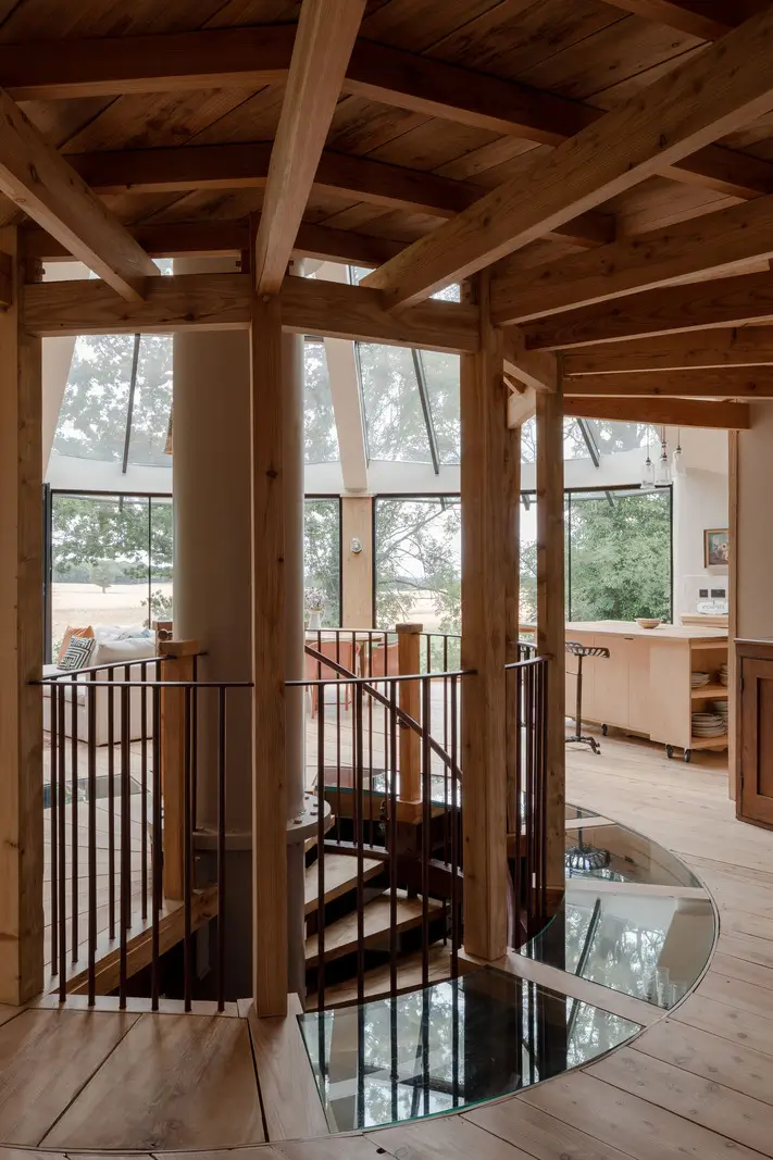 The Roundhouse: A Sustainable Five-Bedroom House in the Hertfordshire Countryside 23 the roundhouse england27