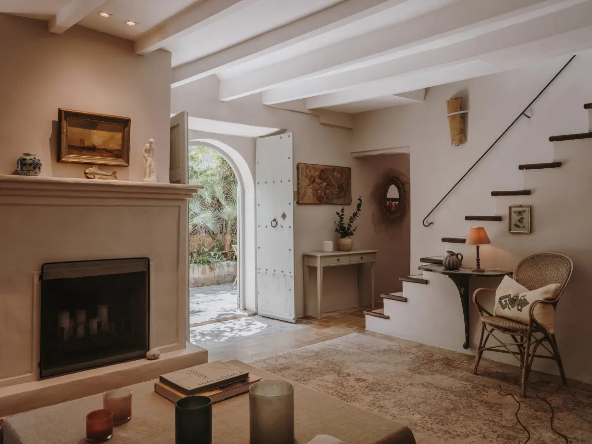 A Deià Home with Historic Character, Natural Materials, and a Charming Terrace 2 1800s-home-deia-mallorca-nordroom43
