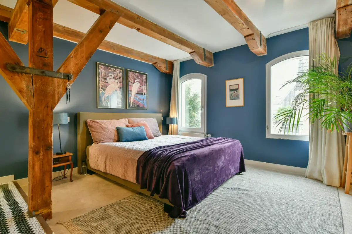 A Spacious Loft Apartment in a Converted Amsterdam Grain Warehouse 15 amsterdam warehouse apartment exposed beams nordroom9 A Spacious Loft Apartment in a Converted Amsterdam Grain Warehouse