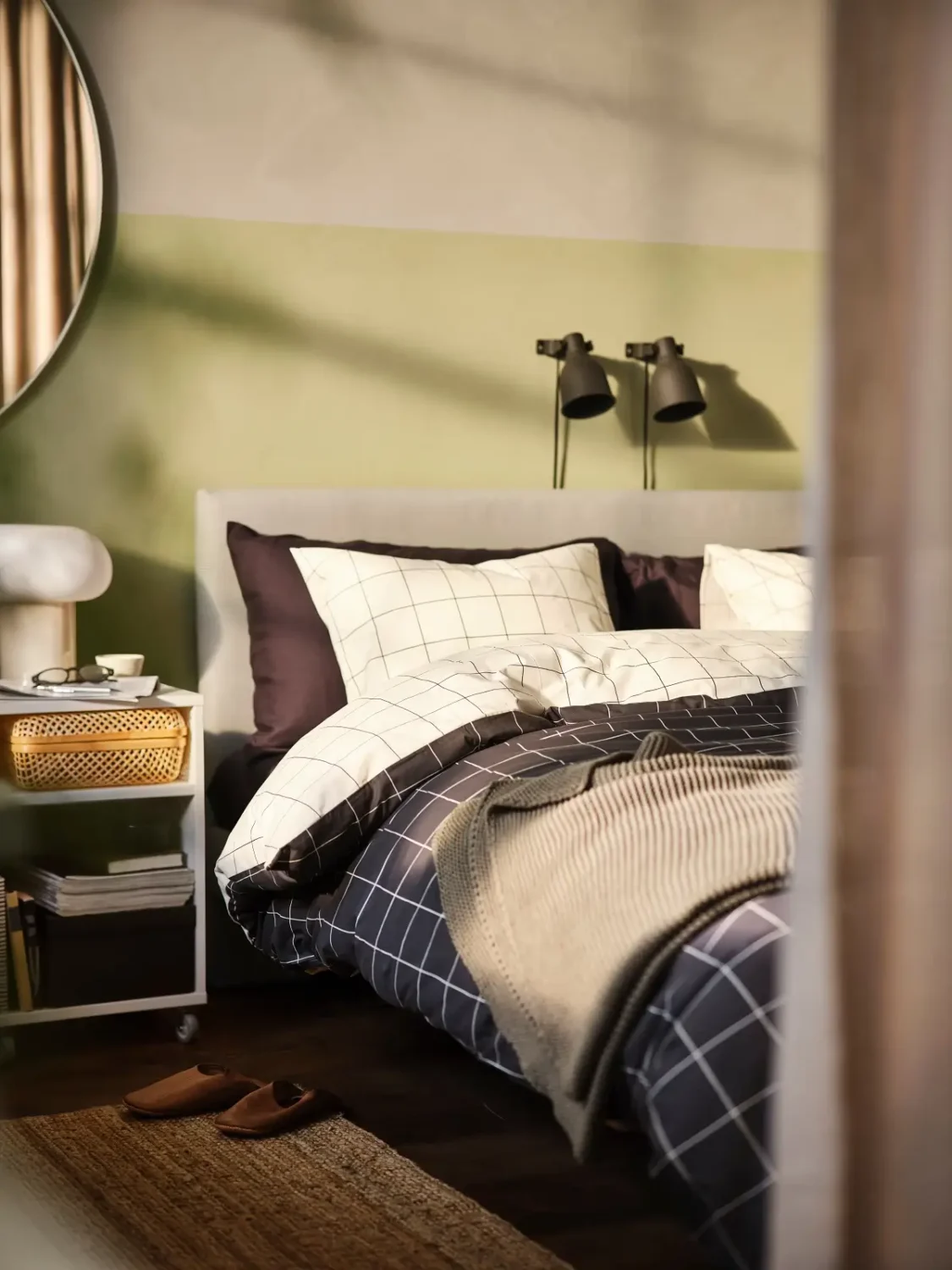 The Color Trends for 2026: A Return to Nature, Balance, and Grounding 25 bedroom-yellow-green-half-painted-wall-nordroom