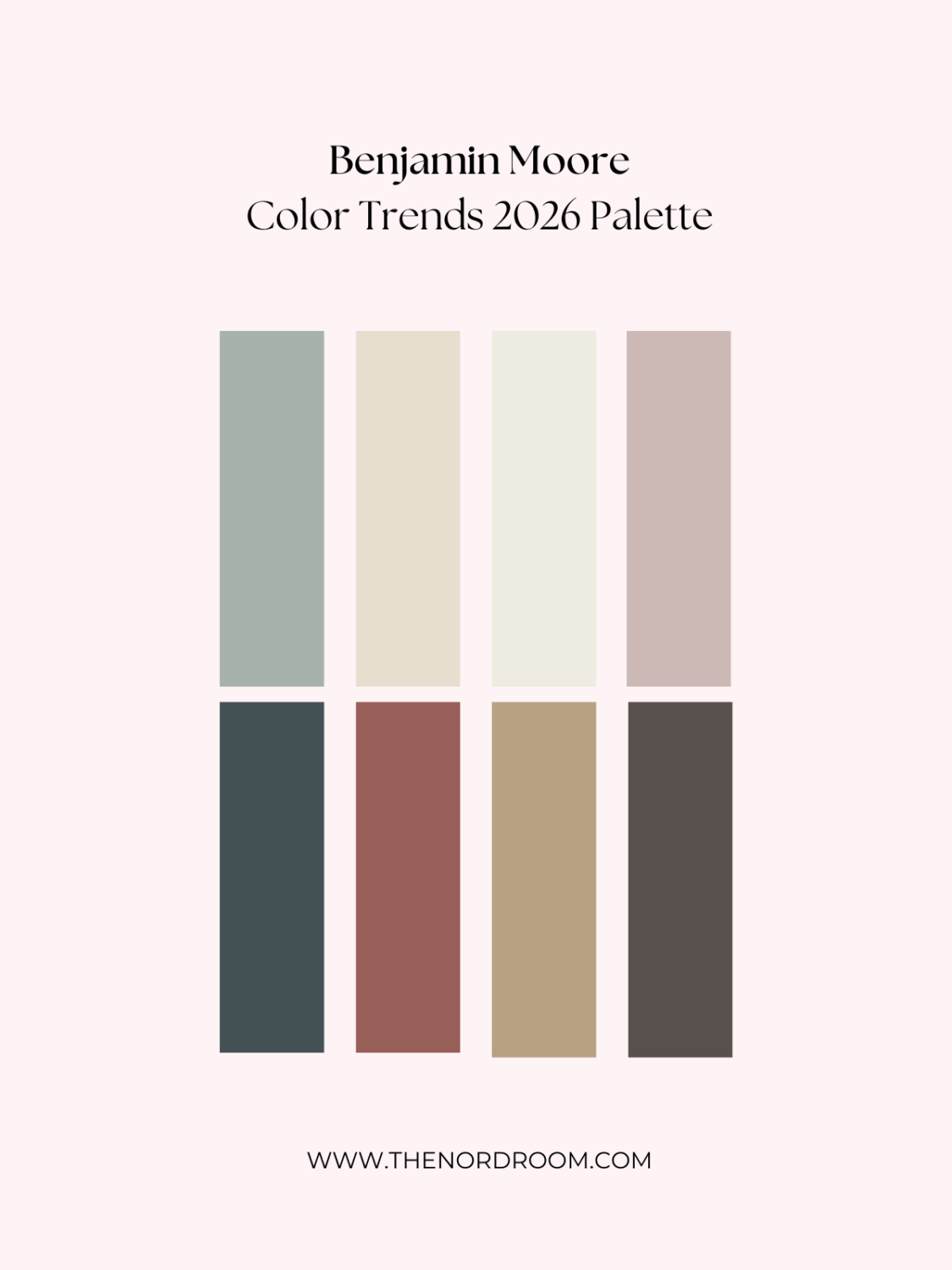Benjamin Moore’s 2026 Color of the Year: Silhouette Brings Sophisticated Depth to Every Space 5 benjamin-moore-color-trends-2026-palette-nordroom