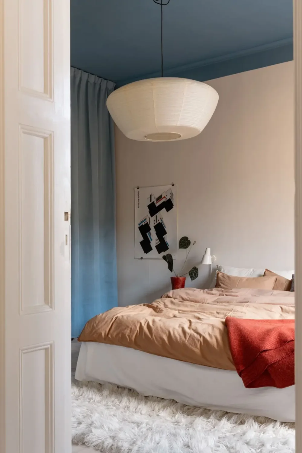 27 Statement Ceiling Ideas That Will Spruce Up Any Room 3 blue-ceiling-curtains-bedroom-color-trends-2026-nordroom