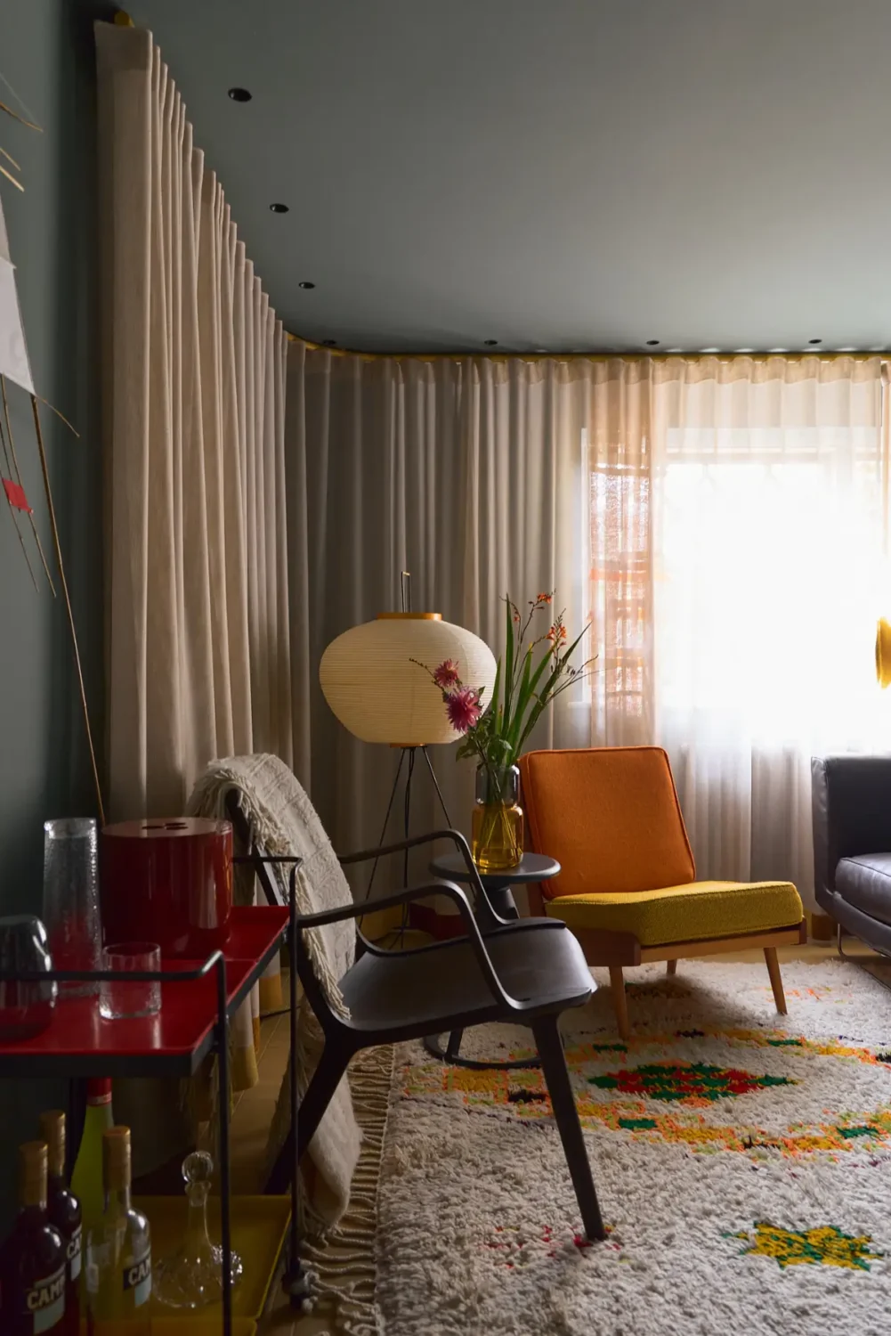 The Top Home Design Trends for 2026: Bold Color, Cozy Corners & Climate-Ready Living 3 color drenched sitting room floor to ceiling curtains home trends 2026 nordroom 1 The Top Home Design Trends for 2026: Bold Color, Cozy Corners & Climate-Ready Living