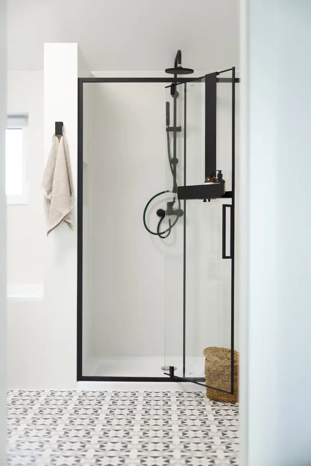 30 Smart Storage Etsy Finds to Transform Your Small Bathroom 19 etsy-shower-shelf-nordroom