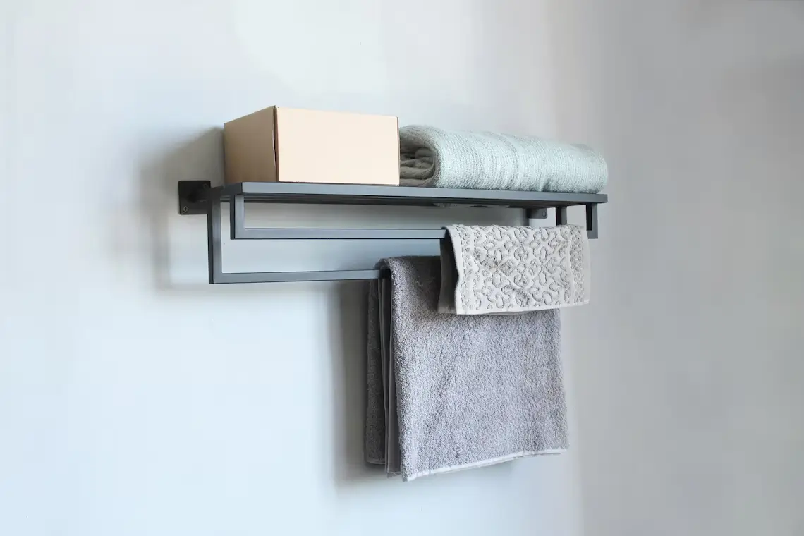 30 Smart Storage Etsy Finds to Transform Your Small Bathroom 30 metal-towel-rack-etsy-finds-small-bathroom-nordroom