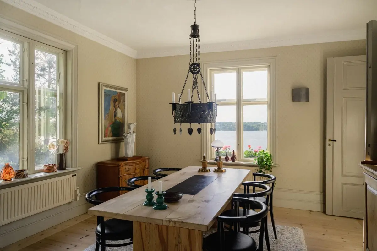 A Beautiful Pink Villa Overlooking the Stockholm Archipelago 10 pink-swedish-villa-nordroom48