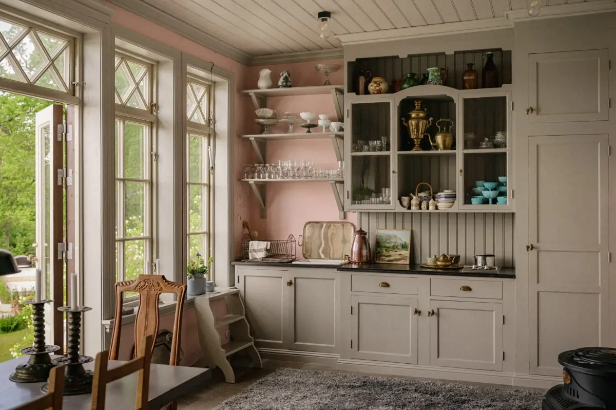 A Beautiful Pink Villa Overlooking the Stockholm Archipelago 47 pink-swedish-villa-nordroom8