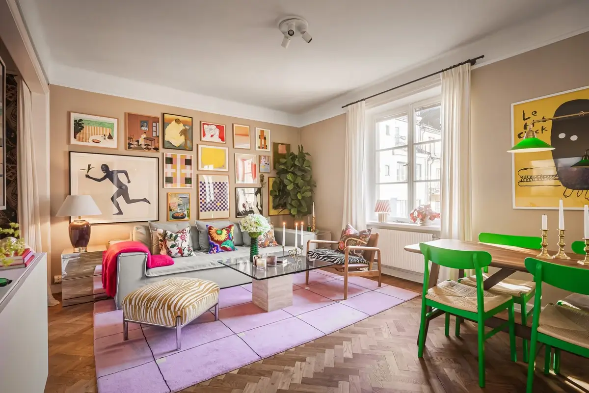 Best of 2025: Studio & Loft Apartments 5 purple rug colorful studio apartment