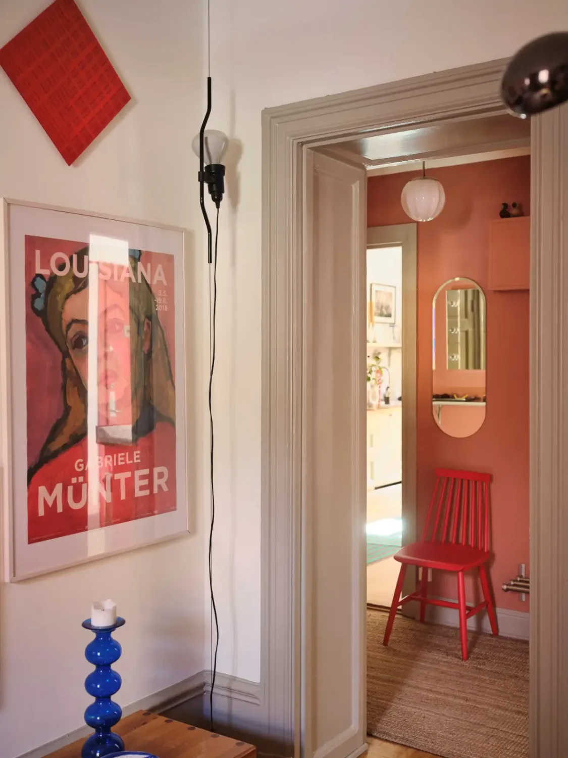 Color, Books, and a Walk-In Wardrobe in a Small Stockholm Apartment 25 scandi apartment detailing