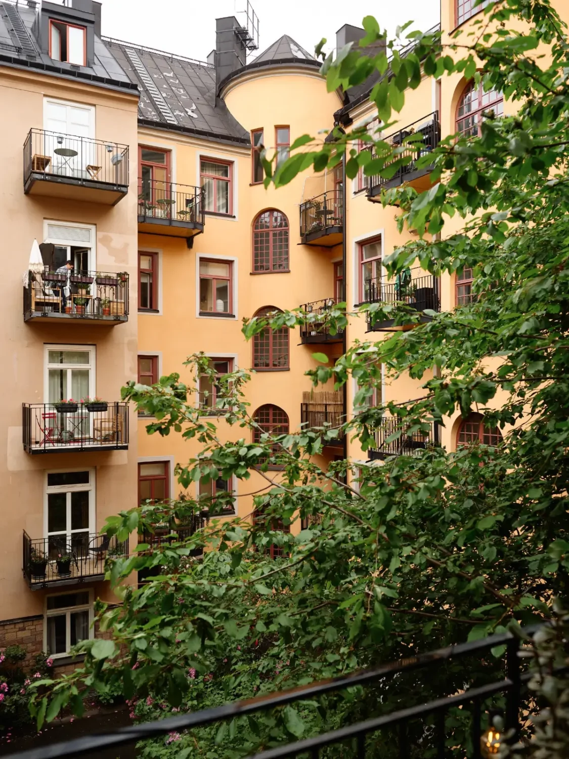 A Well-Planned Family Apartment with Historic Character 7 stockholm courtyard