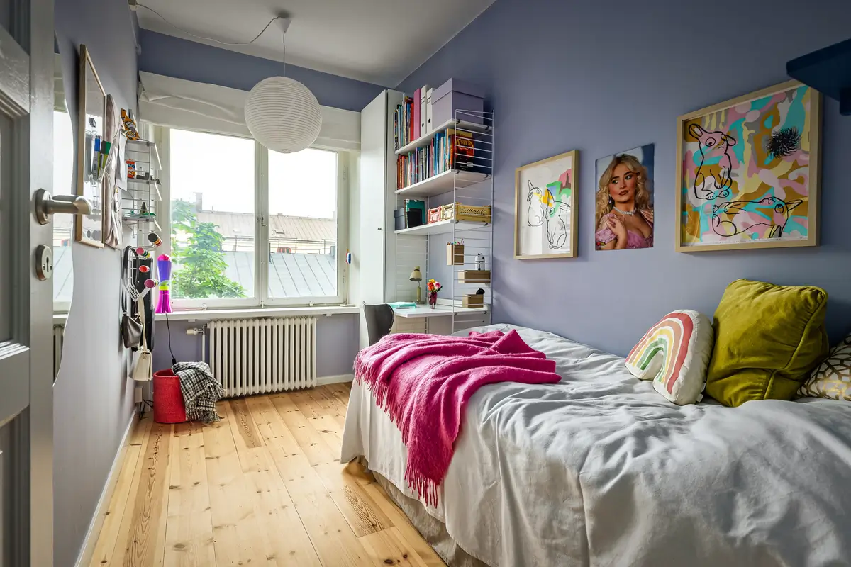 A Bright Duplex Apartment with Exposed Beams and a Roof Terrace 24 duplex-family-apartment-stockholm-nordroom15